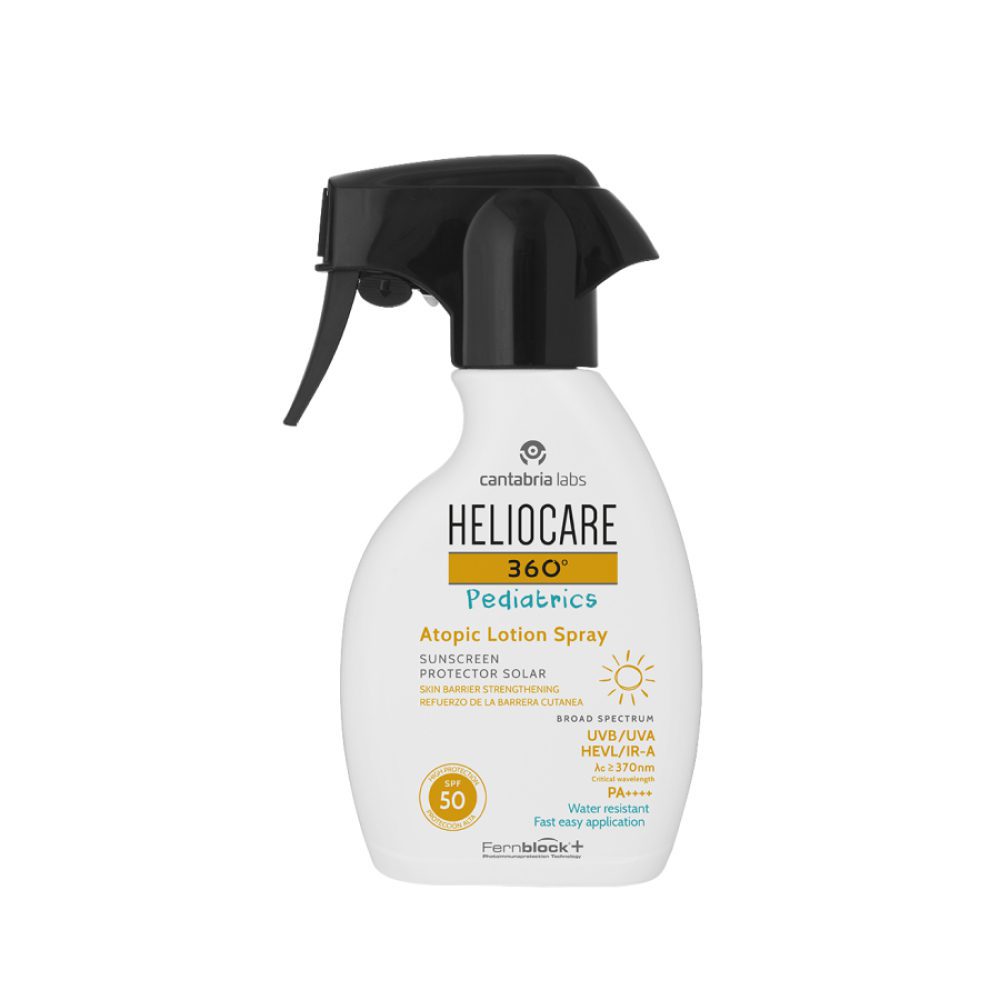 HELIOCARE 360º Pediatrics Atopic Lotion Spray SPF 50 Солнцезащитный лосьон-спрей для детей c SPF 50, 250ml HELIOCARE 360º Pediatrics Atopic Lotion Spray SPF 50 Солнцезащитный лосьон-спрей для детей c SPF 50, 250ml