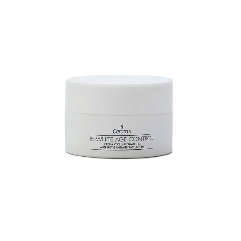GERARD’S Re-White Age Control Cream SPF 50 Антивозрастной крем для лица разглаживающий комплексный для устранения пигментных пятен — SPF 50 , 50ml GERARD’S Re-White Age Control Cream SPF 50 Антивозрастной крем для лица разглаживающий комплексный для устранения пигментных пятен — SPF 50 , 50ml