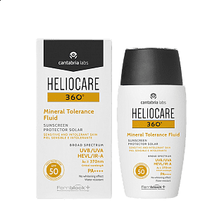 HELIOCARE 360º Mineral Tolerance Fluid SPF 50 Солнцезащитный минеральный флюид с SPF 50 для чувствительной кожи, 50ml HELIOCARE 360º Mineral Tolerance Fluid SPF 50 Солнцезащитный минеральный флюид с SPF 50 для чувствительной кожи, 50ml